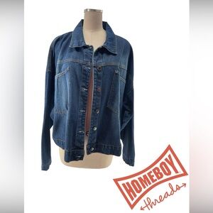 Homeboy Threads Women's Classic Blue Jean Jacket
